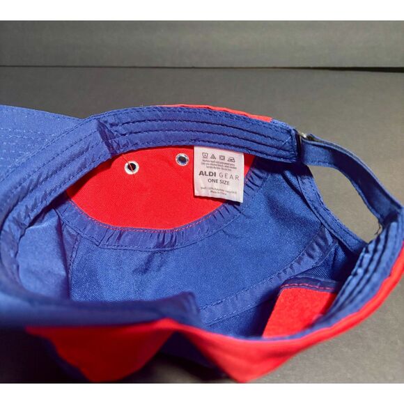 Aldi Gear Color-Block Navy & Red “It’s an Aldi Thing” Baseball Cap – Adjustable - Picture 4 of 5